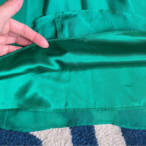 🦚 MONSOON TEAL GREEN BEADED FESTIVE SILK DRESS! - Picture 13 of 16